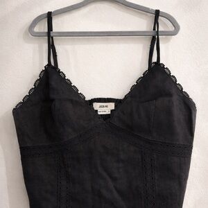 Jason Wu Black Lace Trim Top